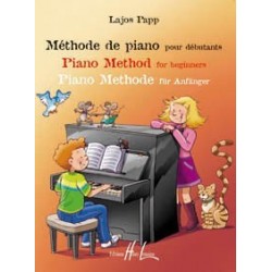 Méthode de piano pour débutants Lajos PAPP