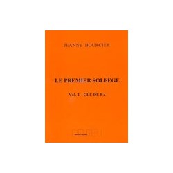 Le premier solfège BOURCIER vol 2 clé fa