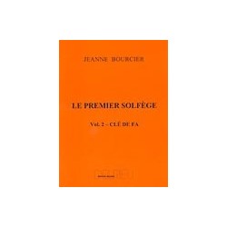 Le premier solfège BOURCIER vol 2 clé fa