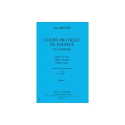 Cours pratique de solfège BOUTIN vol 3