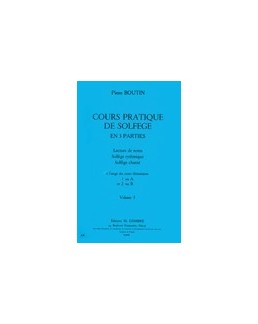 Cours pratique de solfège BOUTIN vol 3