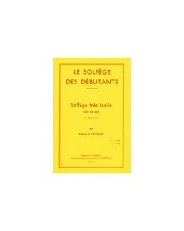 Le solfège des débutants CLASSENS vol 1