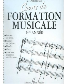 Cours de formation musicale LABROUSSE 1ère année