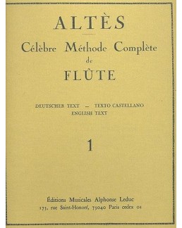 Célèbre méthode de flûte ALTES vol 1