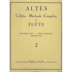 Célèbre méthode de flûte complète ALTES vol 2