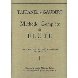 Méthode complète de flûte TAFFANEL & GAUBERT VOL 1