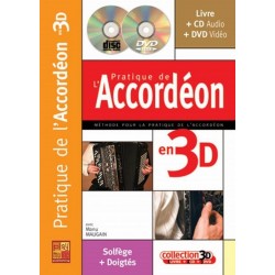 Pratique de l'accordéon en 3D MAUGAIN CD + DVD