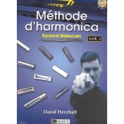 Méthode d'harmonica Vol.1 HERZHAFT David + CD