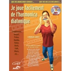 Je joue facilement de l'harmonica diatonique HUET avec CD