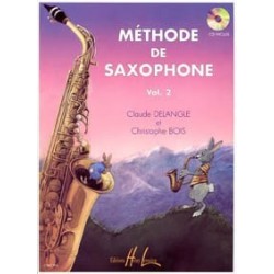 Méthode de saxophone  DELANGLE BOIS VOL 2 avec CD