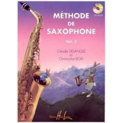 Méthode de saxophone  DELANGLE BOIS VOL 2 avec CD