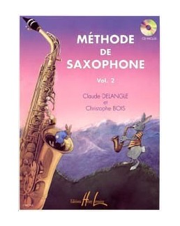 Méthode de saxophone  DELANGLE BOIS VOL 2 avec CD