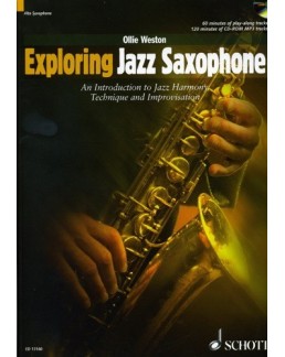 Exploring jazz saxophone alto sax Ollie WESTON avec CD 