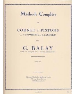 Méthode complète de cornet à pistons BALAY vol 1