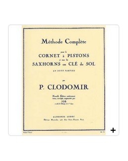 Méthode complète de cornet à pistons CLODOMIR vol 1