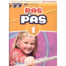 PAS A PAS méthode flûte 1 avec CD et DVD