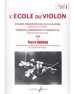 L'école du violon Pierre DOUKAN cahier 3