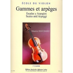 Gammes et arpèges HAUCHARD 1er cahier