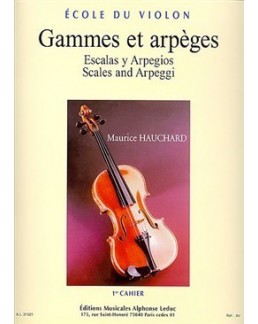 Gammes et arpèges HAUCHARD 1er cahier