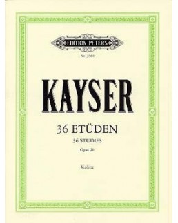 36 études KAYSER opus 20