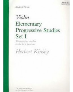 Violin elementary progressives studies KINSEY vol 1