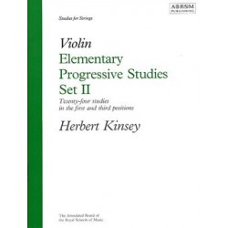 Violin elementary progressives studies KINSEY vol 2