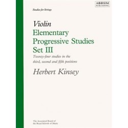 Violin elementary progressives studies KINSEY vol 3