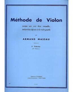 Méthode de violon Armand MASSAU vol 1