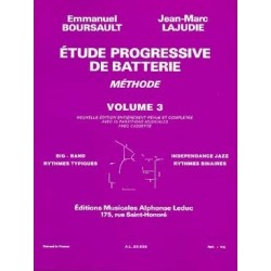 Etude progressive de la batterie BOURSAULT-LAJUDIE vol 3