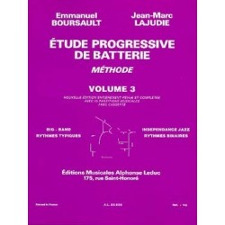 Etude progressive de la batterie BOURSAULT-LAJUDIE vol 3