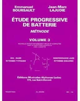 Etude progressive de la batterie BOURSAULT-LAJUDIE vol 3