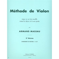 Méthode de violon Armand MASSAU vol 3