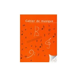 cahier musique 12 portées avec page écriture