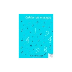 cahier musique 12 portées