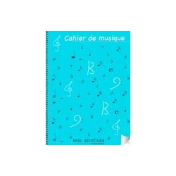 cahier musique 12 portées spirale