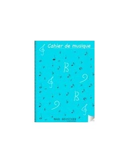 cahier musique 12 portées spirale