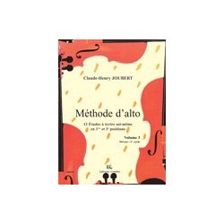 Méthode d'alto Claude-Henri Joubert vol 3