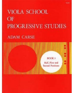 Adam Carse Viola course of progressive studies vol 3
