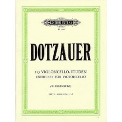 113 études Dotzauer vol 1 violoncelle