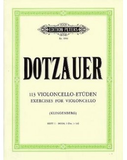 113 études Dotzauer vol 1 violoncelle