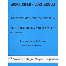 Deuxième méthode d'accordéon ASTIER BASELLI