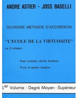 Deuxième méthode d'accordéon ASTIER BASELLI