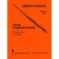 Köhler 40 progressive duette op. 55 vol 2 (2 flûtes)