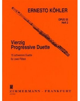Köhler 40 progressive duette op. 55 vol 2 (2 flûtes)
