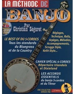 Méthode de banjo Christian Seguret avec CD 