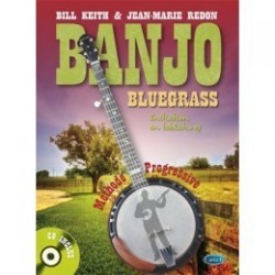 Méthode banjo bluegrass Bill Keith et Jean-Marie Redon  avec CD