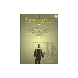 Thèmes classiques transcrits pour accordéon Manu Maugain avec CD