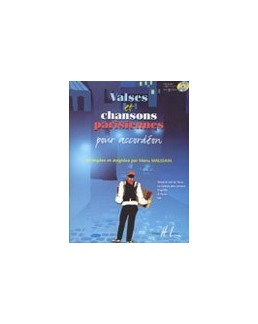 Valses et chansons parisiennes pour accordéon Manu Maugain avec CD