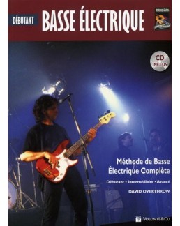 Débutant Basse électrique David Overthrow avec CD