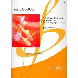 50 études faciles et progressives Guy Lacour saxophone vol 1